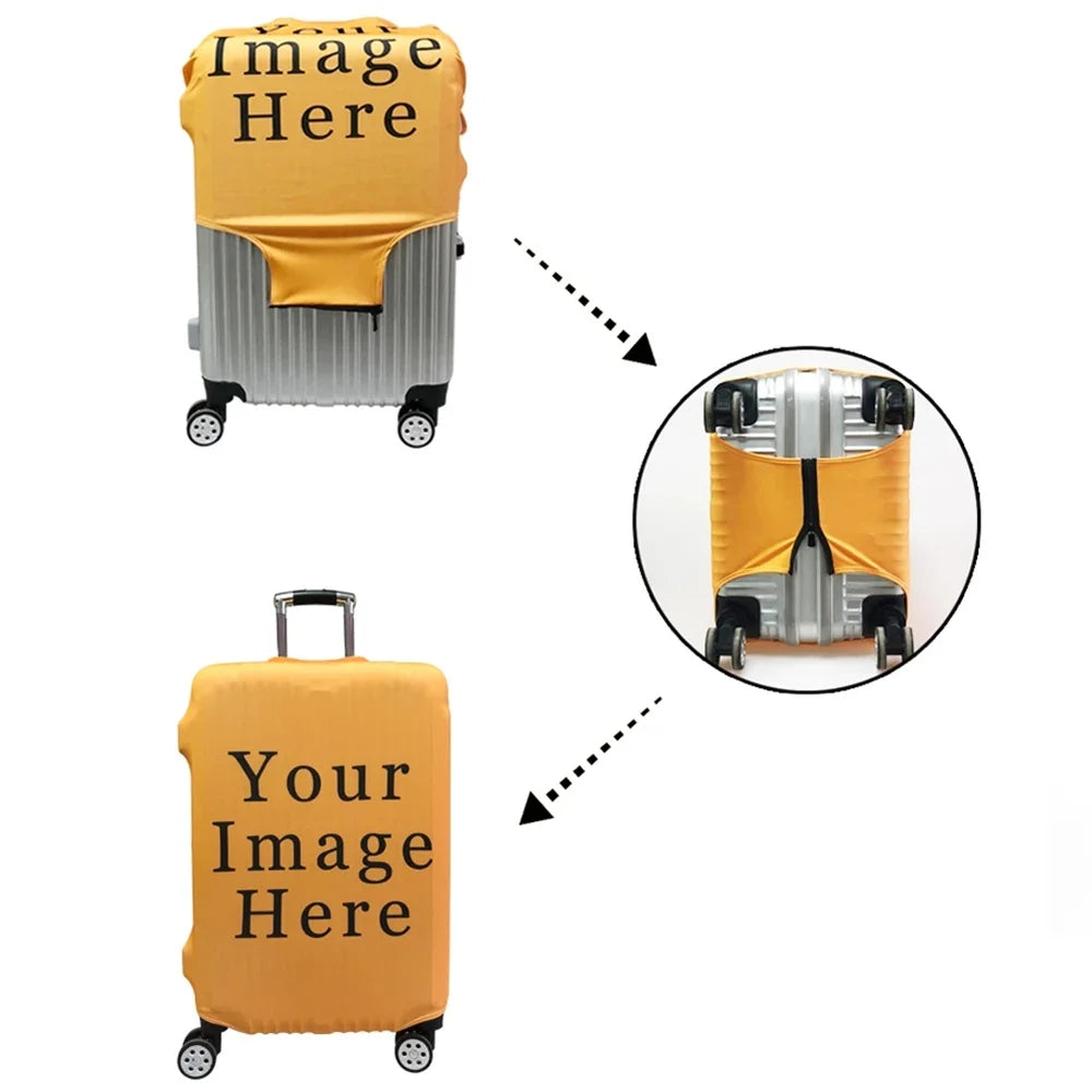 Twoheartsgirl 3D Printed Camping Car Travel Luggage Cover