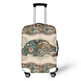 Twoheartsgirl 3D Printed Camping Car Travel Luggage Cover