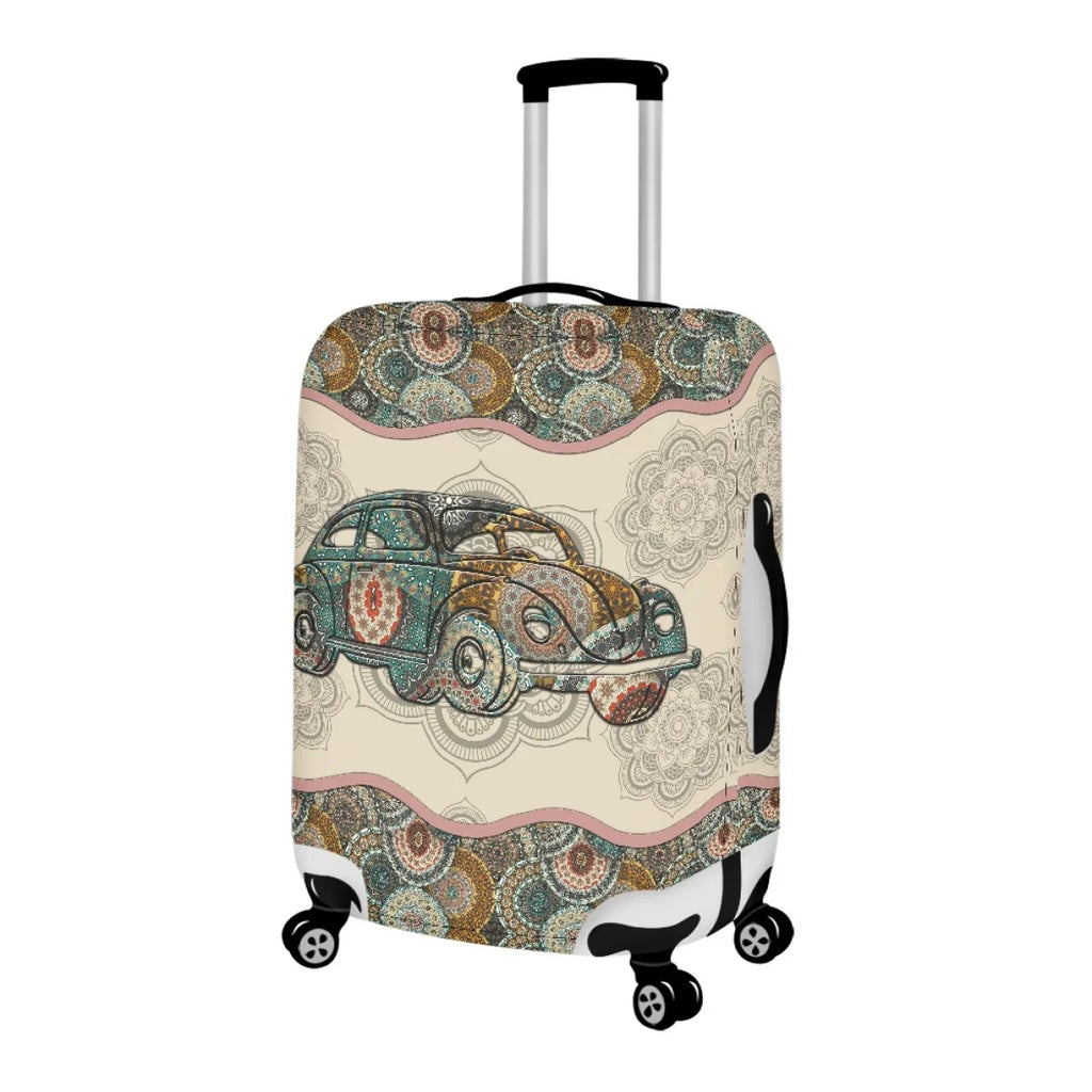 Twoheartsgirl 3D Printed Camping Car Travel Luggage Cover