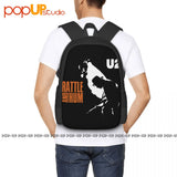 U2 Rattle And Hum Rock Band Backpack Large Capacity School Style Sports Bag