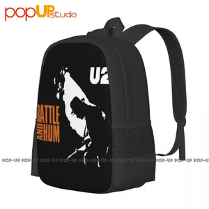 U2 Rattle And Hum Rock Band Backpack Large Capacity School Style Sports Bag