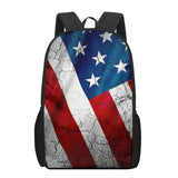 American Flag 3D Pattern School Bag for Children Girls Boys