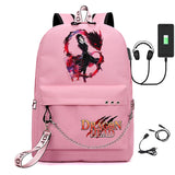 Bungo Stray Dogs Anime Girls School Backpack with USB Charging