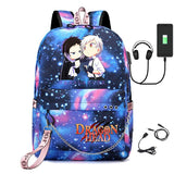 Bungo Stray Dogs Anime Girls School Backpack with USB Charging