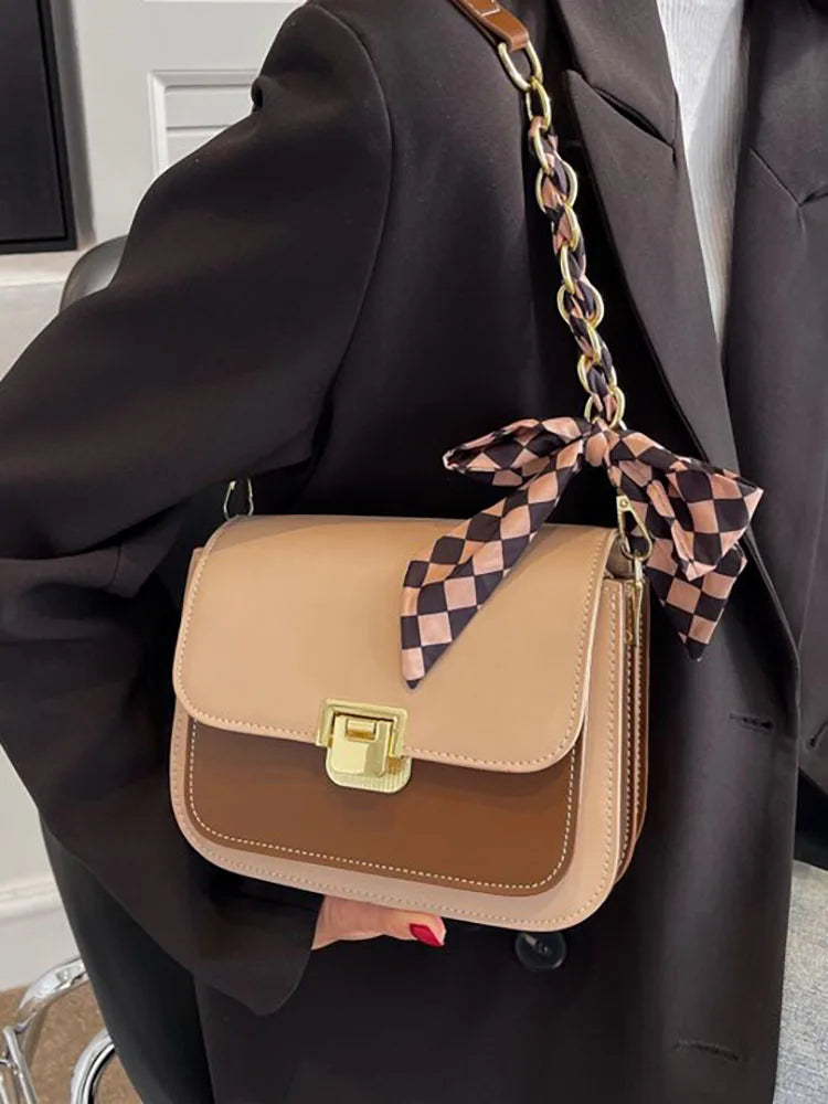 Underarm Female Bag Scarf Shoulder Crossbody Handbags for Women