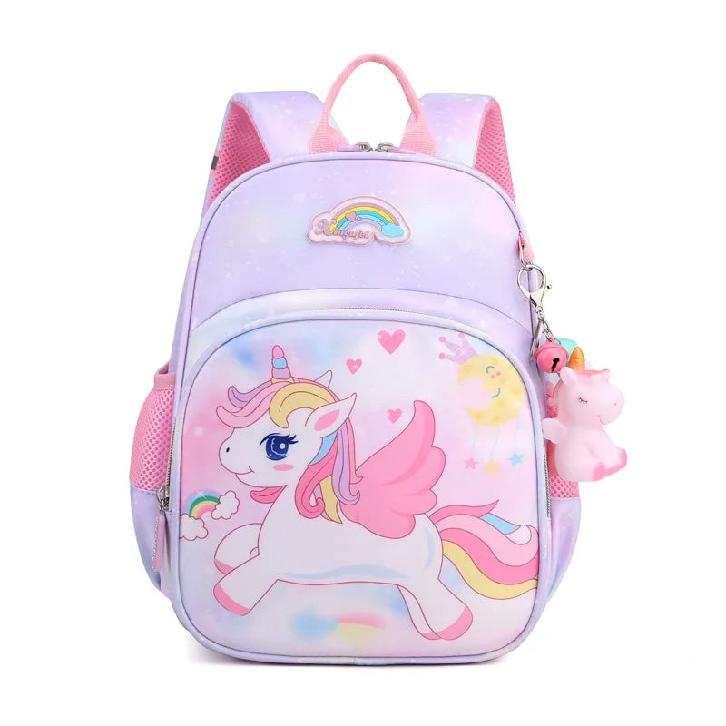 Unicorn Pink School Bag for Girls Kindergarten Backpack