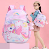Unicorn Pink School Bag for Girls Kindergarten Backpack
