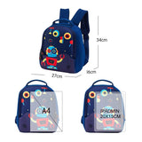 Unicorn Printed Kids School Bags for Boys Kindergarten Student Backpack