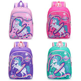 Unicorn Schoolbag Kids Children Mochila Double Shoulder School Bags