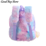 Unicorn Soft Plush School Bags Children Shoulder Backpack Toddler Girls Mochila