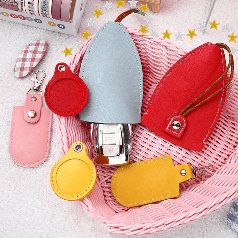 Cartoon Fruits Key Bag PU Leather Key Wallets