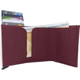 Unisex Automatic Mechanism Wallet-Burgundy- High Quality