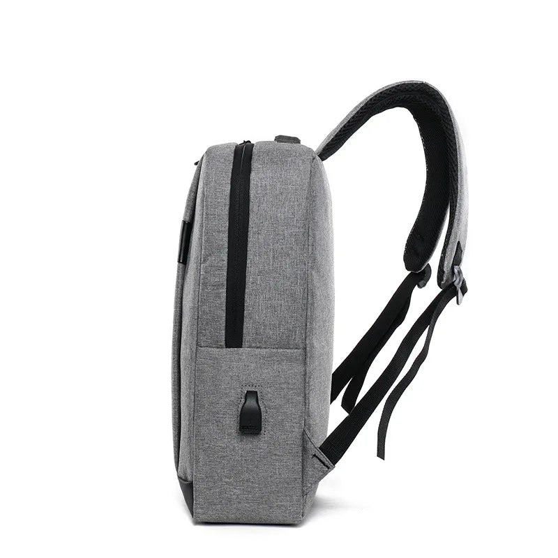 Unisex Oxford Waterproof Backpack USB Travel Large Capacity Laptop Rucksack