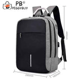 Unisex Code Lock Backpack Large Capacity Reflective Strip USB Interface