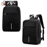 Unisex Code Lock Backpack Large Capacity Reflective Strip USB Interface