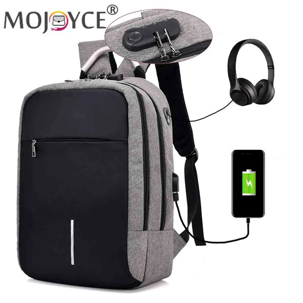 Unisex Business Rucksack with USB Port & Headphone Port