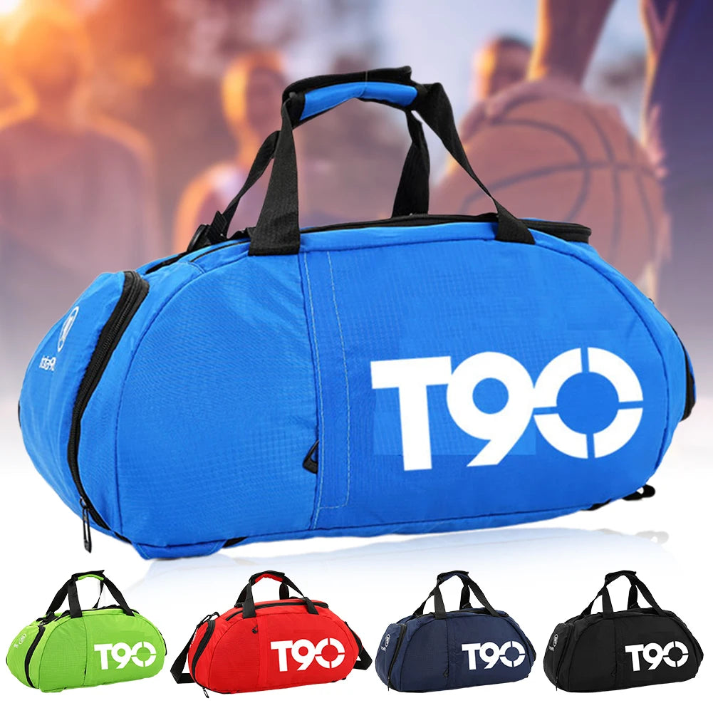 Unisex Shoes Storage Travel Large Capacity Nylon Solid Sport Gym Bag