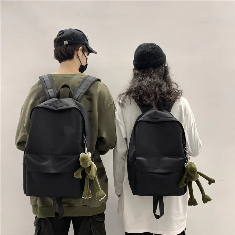 Unisex Shoulder Backpack Solid Hiking Backpack