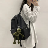 Unisex Shoulder Backpack Solid Hiking Backpack