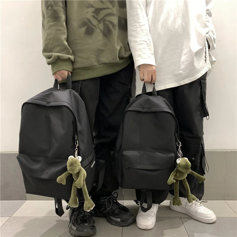 Unisex Shoulder Backpack Solid Hiking Backpack
