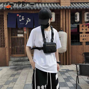 Unisex Streetwear Chest Rig Bag Hip Hop Pouch Tactical Belt Bag