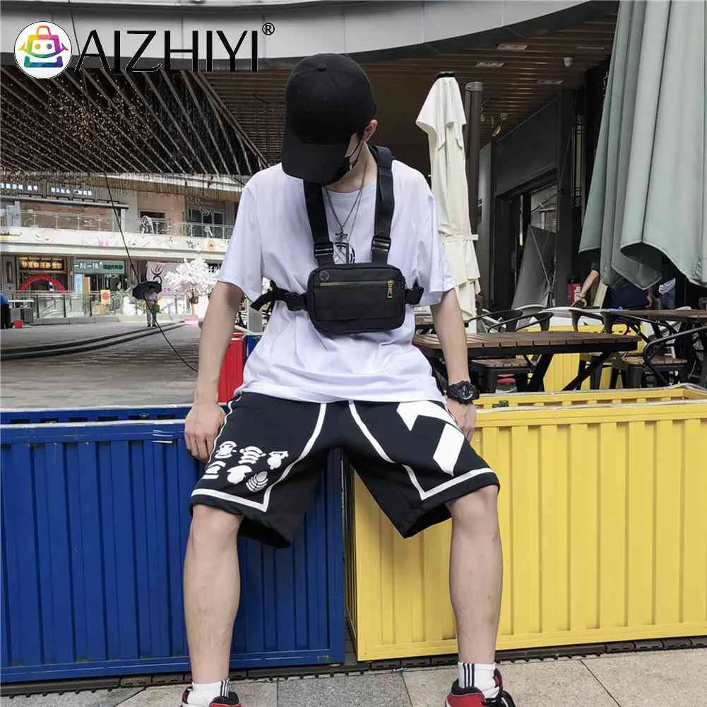 Unisex Streetwear Vest Chest Rig Hip Hop Pouch Bag