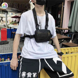 Unisex Streetwear Vest Chest Rig Hip Hop Pouch Bag
