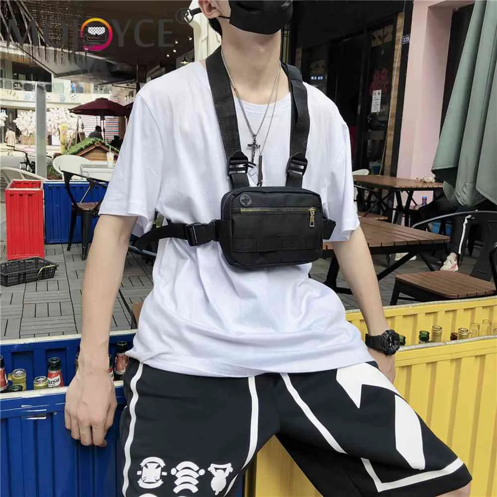 Unisex Streetwear Chest Rig Bag Hip Hop Pouching Bag