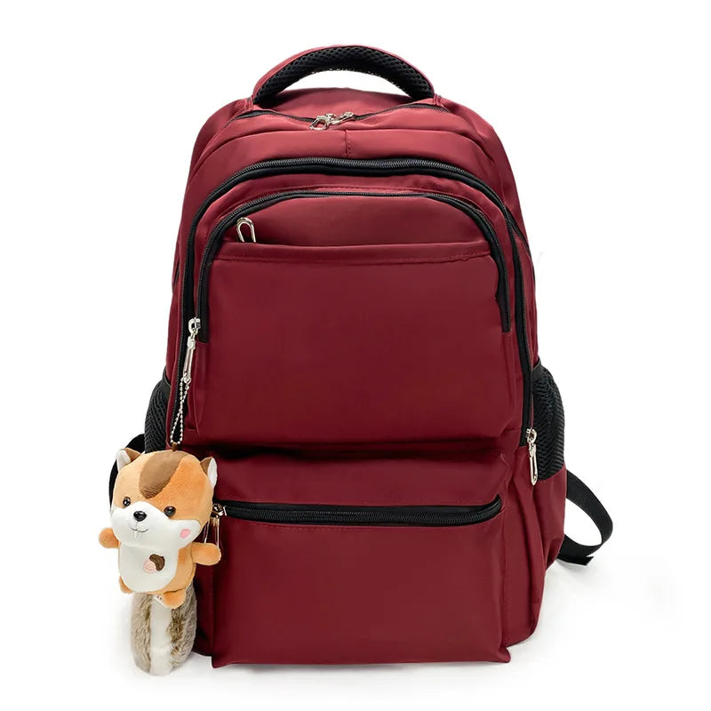 Unisex Teenager Backpack Students Schoolbag College Shoulders Bag Junior High Sc