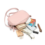 Vegan Leather Crossbody Sling Bag Women Minimalist Ladies Messenger Bags