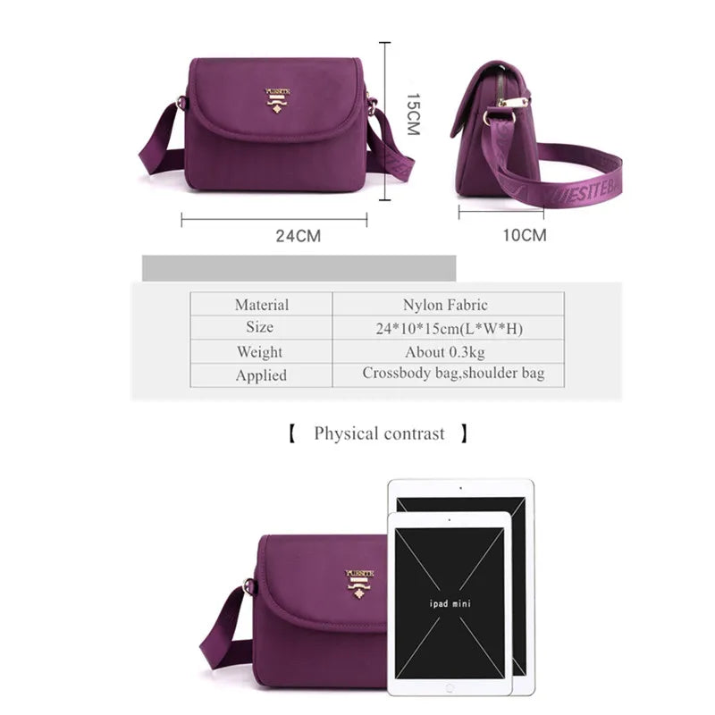 Small Waterproof Crossbody Bag for Women, Summer Shoulder Handbag