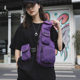 Hip Hop Chest Rig Bag Functional Tactical Harness Chest Bags
