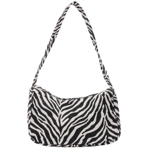 Vintage Animal Pattern Women Small Underarm Shoulder Bags Cloth Female Daily Cas