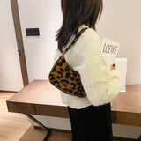 Vintage Animal Pattern Women Small Underarm Shoulder Bags Cloth Female Daily Cas