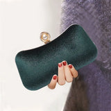 Velvet Clutches Women's Party Dinner Bags Chain Shoulder bags
