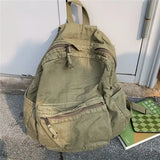 Vintage Backpack Spring Summer Preppy Style Unisex Softback Bookbag