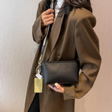 Vintage Wide Shoulder Belt Bag Wallet Autumn Square Bag
