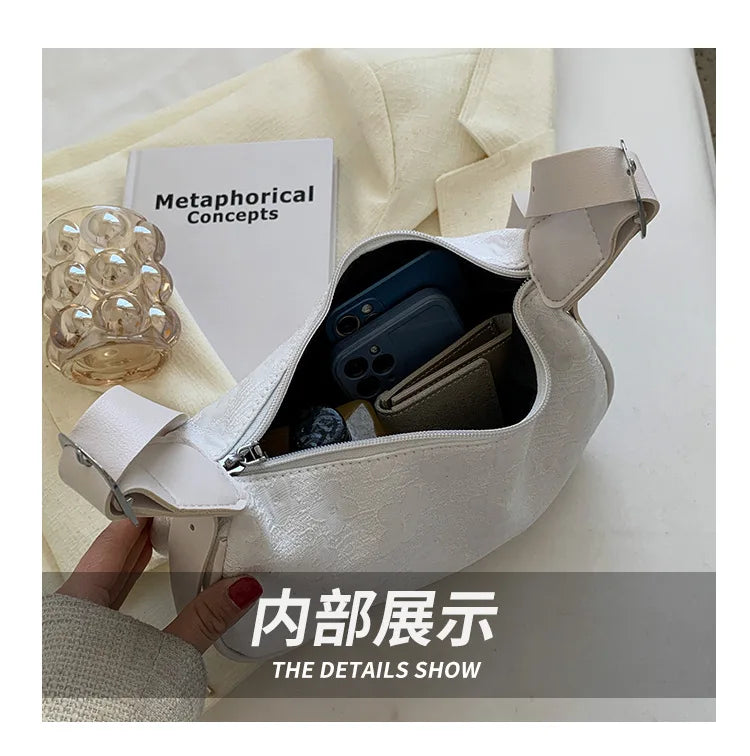 Vintage Flower Handbag Women Shoulder Bags Hobos Clutch Bag