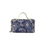 Vintage Flowers Mini Crossbody Bag for Women Retro Small Shoulder Purse