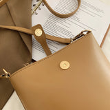 Vintage Leather Shoulder Bag Bucket Bag Crossbody for Girls
