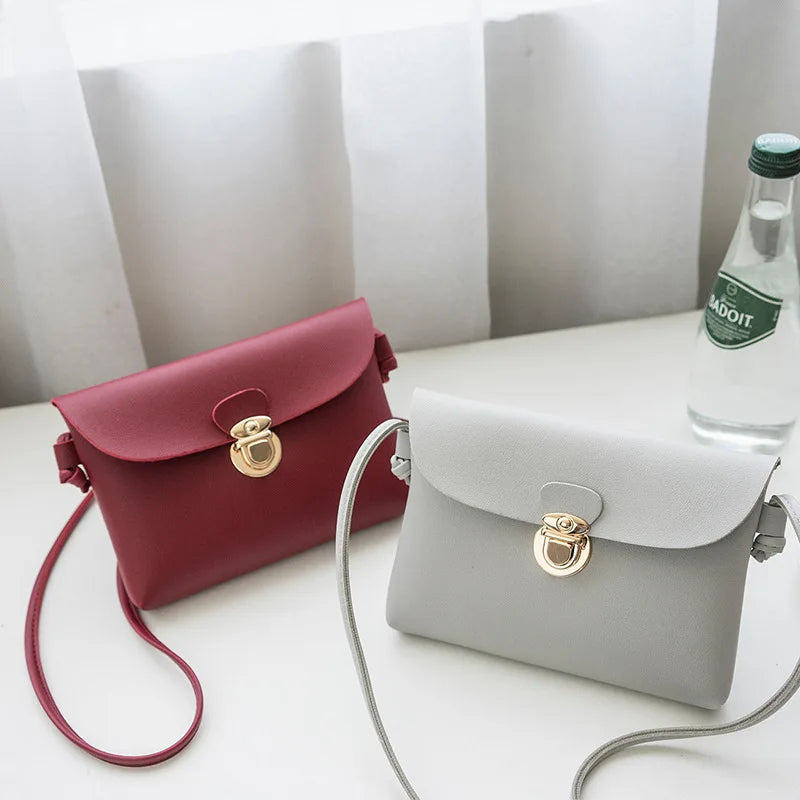 Vintage Leather Handbags Women Phone Bag Ladies Party Purse Famous Crossbody Sho