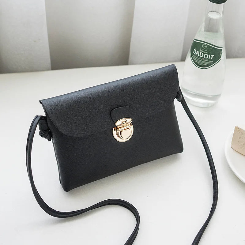 Vintage Leather Handbags Women Phone Bag Ladies Party Purse Famous Crossbody Sho