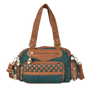 Vintage Soft Leather Totes Bags Women Handbags Shoulder Bags