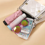 Plaid Leather Crossbody Bags for Women