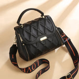 Plaid Leather Crossbody Bags for Women
