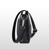 Vintage PU Leather Ladies Messenger Bags Small Splicing Handbag Shoulder Bag
