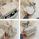 Vintage Plaid Women Shoulder Bag Cross Body Flap OL Daily Style