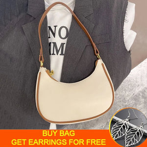 Vintage Saddle Shaped Underarm Shoulder Bags For Women