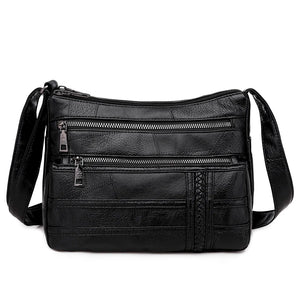 Vintage Satchel Crossbody Bag Women Lightweight Pockets Messenger Shoulder P