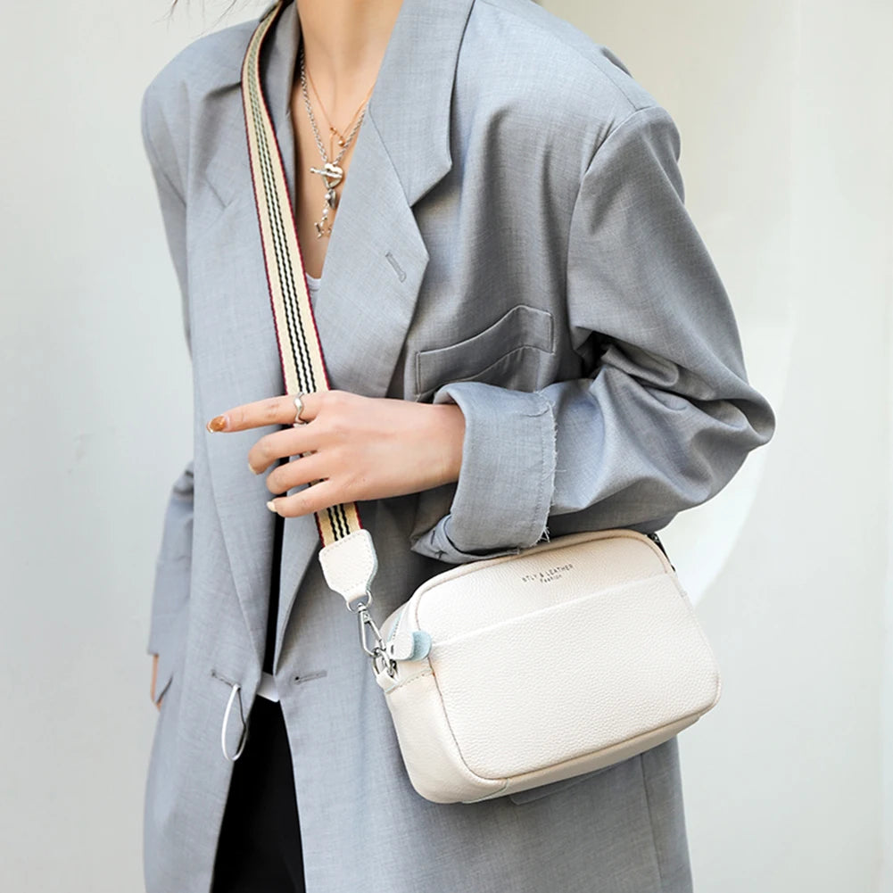 Vintage Leather Crossbody Bag Small Phone Pouch Casual Handbags